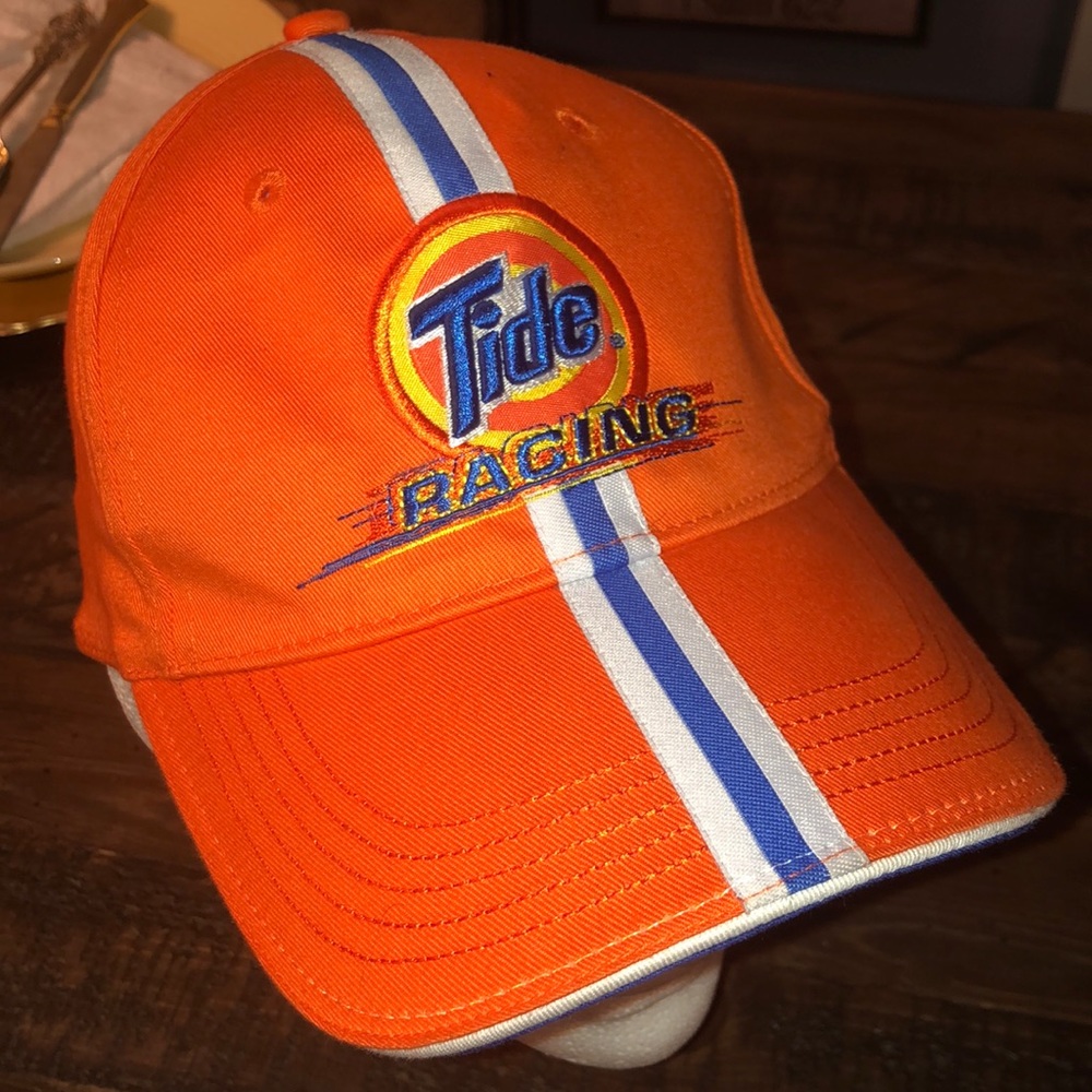 Orange dad hat Nascar team Tide Downey